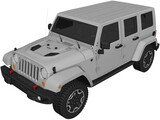 Jeep Wrangler (2014) 3D Model preview