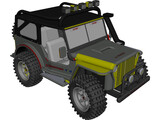 Jeep Wrangler 4x4 Expedition 3D Model preview
