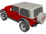 Jeep Wrangler Montata (1988) 3D Model preview