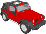 Jeep Wrangler Rubicon (2007) 3D Model