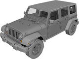 Jeep Wrangler Unlimited 3D Model preview