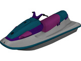 Jet Ski Suzuki 3D Model preview