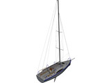 K800 Sail Yacht 3D Model preview
