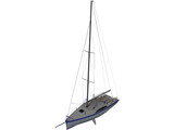K800 Sail Yacht 3D Model