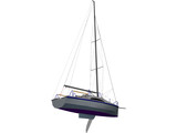 K800 Sail Yacht 3D Model