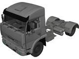 Kamaz 6460 Truck 3D Model preview