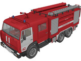 Kamaz Fire Truck 3D Model preview