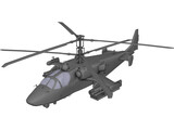 Kamov Ka-52 Attack Helicopter 3D Model preview