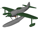 Kawanishi N1K Kyofu 3D Model preview