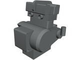 Kawasaki EX-500 Engine 3D Model preview