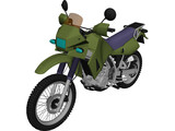 Kawasaki KLR 650 3D Model preview