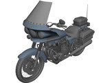 Kawasaki Police 1000 3D Model preview