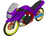 Kawasaki Serpico 150 3D Model preview