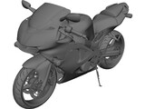 Kawasaki ZX6-R J1 3D Model preview