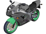Kawasaki ZX9 3D Model preview