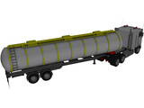 Kenworth K100 Tanker 5-axle 3D Model