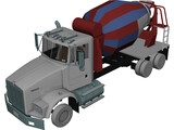 Kenworth T800 Mixer Truck 3D Model preview