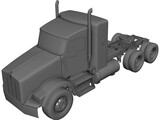Kenworth T800 Tandem Truck 3D Model preview