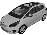 Kia Carens [Rondo] (2013) 3D Model preview