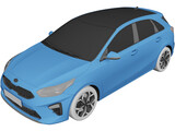 Kia Ceed Hatchback (2019) 3D Model preview