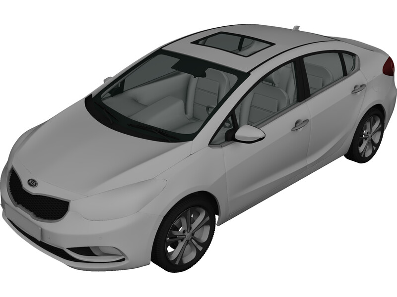 Kia Cerato Forte (2014) 3D Model