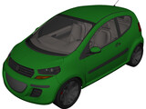 Kia Concept Car 3D Model preview