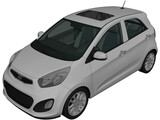 Kia Picanto (2012) 3D Model preview