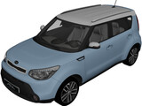 Kia Soul (2014) 3D Model preview