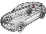 Kia Spectra (2007) 3D Model