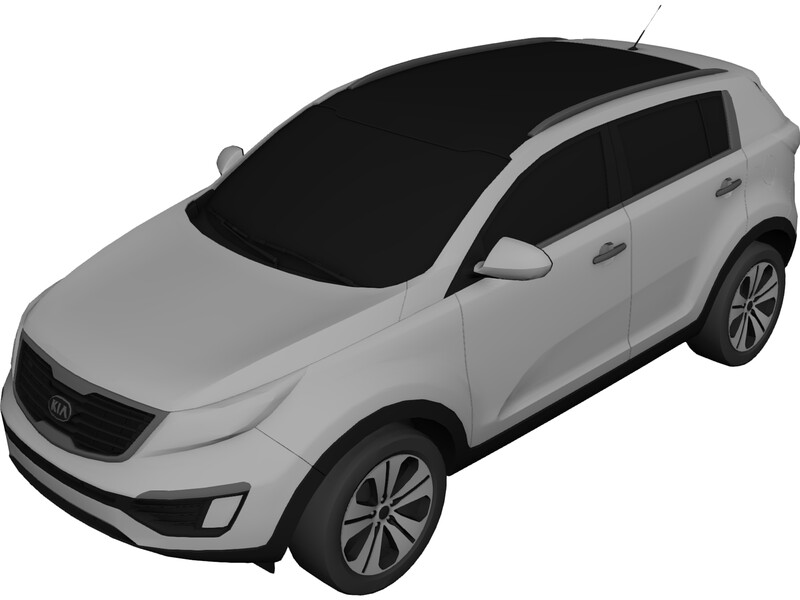Kia Sportage (2010) 3D Model
