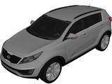 Kia Sportage (2012) 3D Model preview