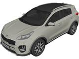 Kia Sportage (2016) 3D Model preview