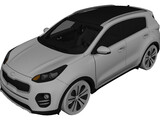 Kia Sportage (2017) 3D Model preview