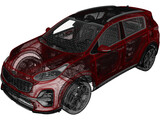 Kia Sportage (2019) 3D Model
