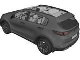 Kia Sportage (2020) 3D Model preview