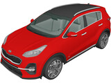 Kia Sportage GT-Line (2018) 3D Model preview