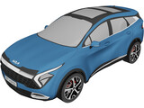 Kia Sportage Hybrid 3D Model preview