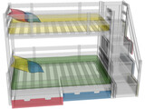 Kids Colour Bed 3D Model