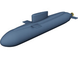 Kilo Class Submarine 3D Model preview