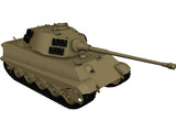 King Tiger 3D Model preview