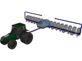 Kinze Corn Planter 3D Model preview