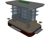 Kiosk 3D Model preview