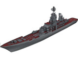 Kirov Russian Kreiser 3D Model preview