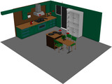 Kitchen 3D Model preview