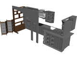 Kitchen 3D Model preview