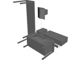 Kitchen INOX 3D Model preview