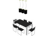 Kitchen Table 3D Model preview
