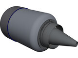 KJ-66 Jet engine 3D Model preview