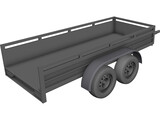Koch Tandem Trailer 3D Model preview