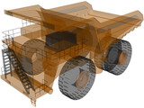 Komatsu 930E 3D Model